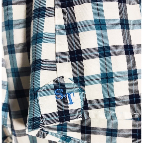 Southern Tide Classic Fit Plaid Oxford Shirt - Picture 8 of 8